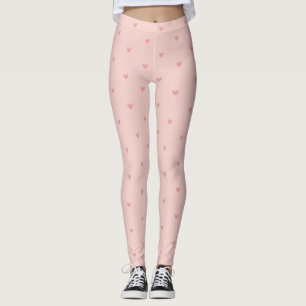 Süße Pastellrosa Herzen Leggings