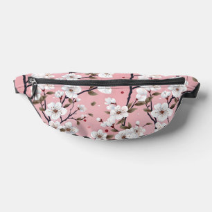 Süße Pastellrosa Weiße Sakura Baumzweig Asiatisch  Bauchtasche
