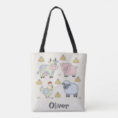 Süße Patchwork-Bauernhoftiere Tasche (Rückseite)