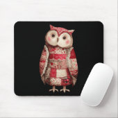 Süße Patchwork-Eule-Quilting-Liebhaber Valentinsta Mousepad (Mit Mouse)
