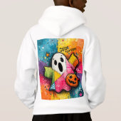 Süße Patchwork-Geist-Farbige Splatter-Kunst Hoodie (Rückseite)