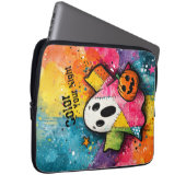 Süße Patchwork-Geist-Farbige Splatter-Kunst Laptopschutzhülle (Vorne Rechts)