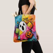Süße Patchwork-Geister-Farben-Spritzkunst Tasche (Von Nahem)