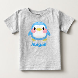 Süße Patchwork-Pinguin-Kunst personalisiert Baby T-shirt