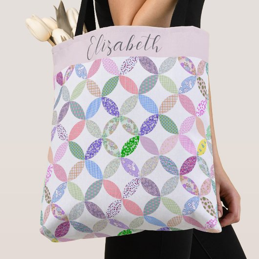 Süße Patchwork-Quilt-Themen-Farbe benutzerdefinier Tasche