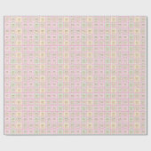 Süße Patchwork-Teddybär-Decke Nahtlos Geschenkpapier (Flach)