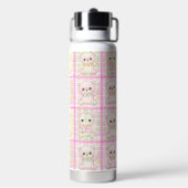 Süße Patchwork-Teddybär-Decke Nahtlos Trinkflasche (Hinten)