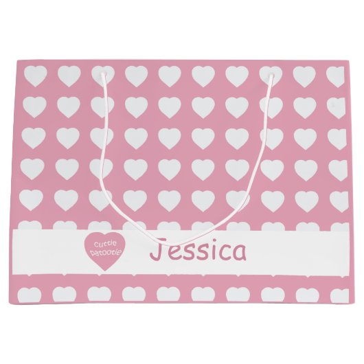 Süsse Patootie Custom Große Geschenktüte (Vorderseite)