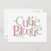 Süsse Patootie Postkarte (Vorne/Hinten)