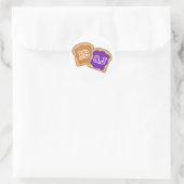 Süße PB&J Runder Aufkleber (Tasche)