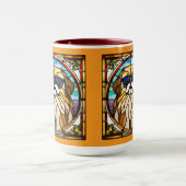 Süße Pekingese-Buntglas-Kaffeetasse Tasse (Zentrum)