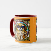 Süße Pekingese-Buntglas-Kaffeetasse Tasse (Vorderseite Links)