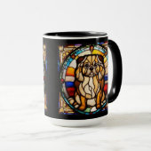 Süße Pekingese-Kaffeetasse Tasse (VorderseiteRechts)