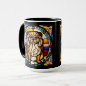 Süße Pekingese-Kaffeetasse Tasse (Vorderseite Links)