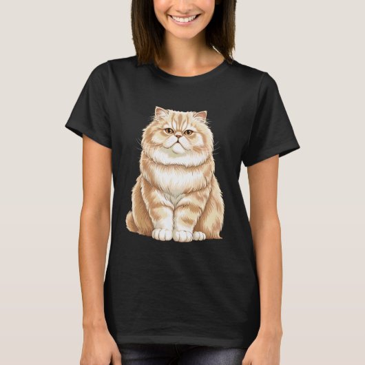 Süße Perserkatze T-Shirt (Vorderseite)