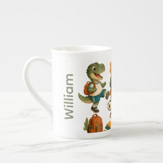Süße personalisierbare Dino-Mite-Athleten Porzellantasse