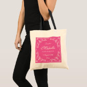 Süße personalisierte Brautjungfer-Hochzeitstaschen Tragetasche (Vorderseite (Produkt))