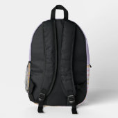 Süße Personalisierte Capybara Bedruckter Rucksack (Rückseite)