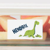 Süße personalisierte Dinosaurier-Schule Etiketten (Befestigt)
