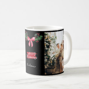 Süße personalisierte Familienfoto-Girlande Weihnac Kaffeetasse