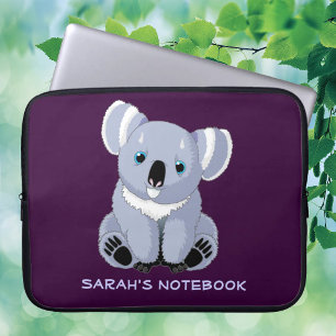 Süße personalisierte Koala Laptopschutzhülle