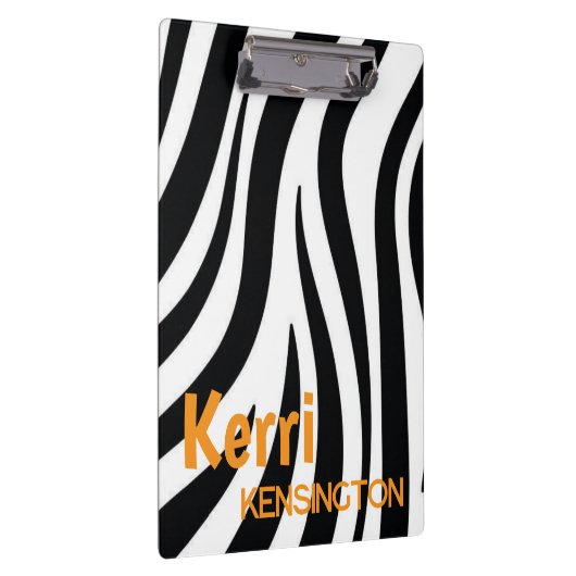 Süße personalisierte Leopardendruck-Clipboard Klemmbrett (Rechts)