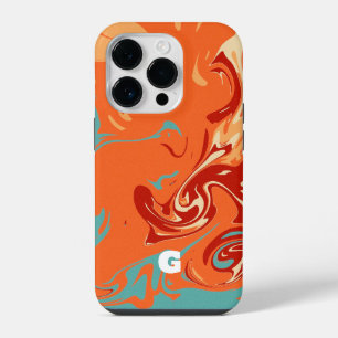 Süße personalisierte Marmor-Hülle iPhone 14 Pro Hülle