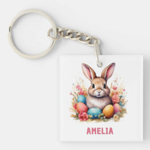 Süße personalisierte Osterhasen-Eier Schlüsselanhänger