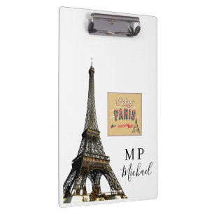 Süße personalisierte Paris Frankreich Klemmbrett