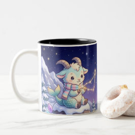 Süße personalisierte Steinbock-Sternzeichen-Tasse Zweifarbige Tasse