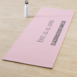 Süße personalisierte Yogamatte mit Anfangsbuchstab