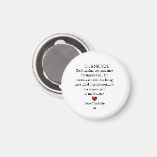 süße persönliche Dankeschön Liebe  Magnet
