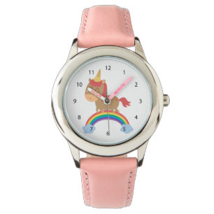 Süße Pferd-Träume, ein Einhorn zu sein Humor Armbanduhr