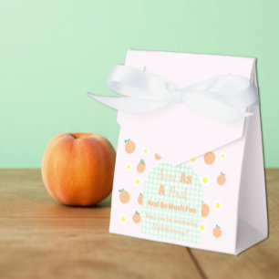 Süße Pfirsich 1. Geburtstag Geschenkschachtel