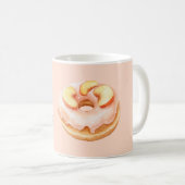 Süße Pfirsich-Donut Kaffeetasse (VorderseiteRechts)