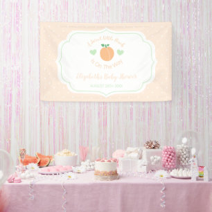 Süße Pfirsich elegante Babyparty Banner