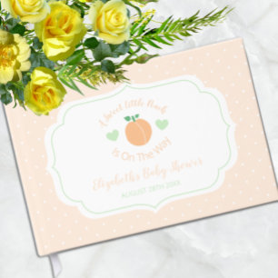 Süße Pfirsich-Elegante Babyparty Gästebuch