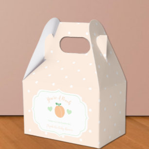 Süße Pfirsich elegante Babyparty Geschenkschachtel