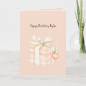 Süße Pfirsich-Geschenk Geburtstag   Karte (Vorderseite)