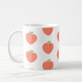 Süße Pfirsichfarbene Frucht Muster Kaffeetasse (Links)