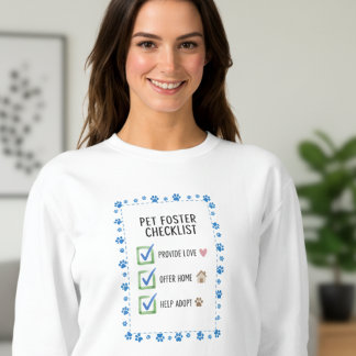 Süße Pflegfamilien-Geburtstags-Rettungs-Checkliste Sweatshirt