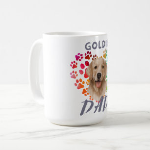 Süße Pfote Herz goldener Hund Welpe Haustier Tier Kaffeetasse