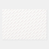 Süße Pfotenabdrücke Hund Knochen Benutzerdefiniert Geschenkpapier Set (Vorderseite 2)