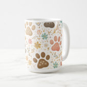 Süße Pfotenabdrücke Kaffeetasse (VorderseiteRechts)