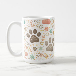 Süße Pfotenabdrücke Kaffeetasse