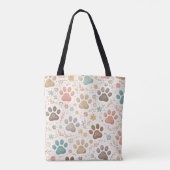 Süße Pfotenabdrücke Tasche (Rückseite)
