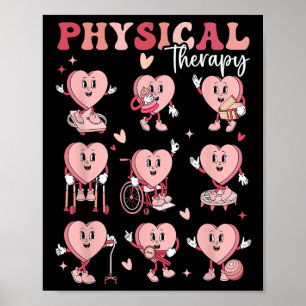 Süße Physiotherapie Valentinstag Pt Pta Pädia Poster