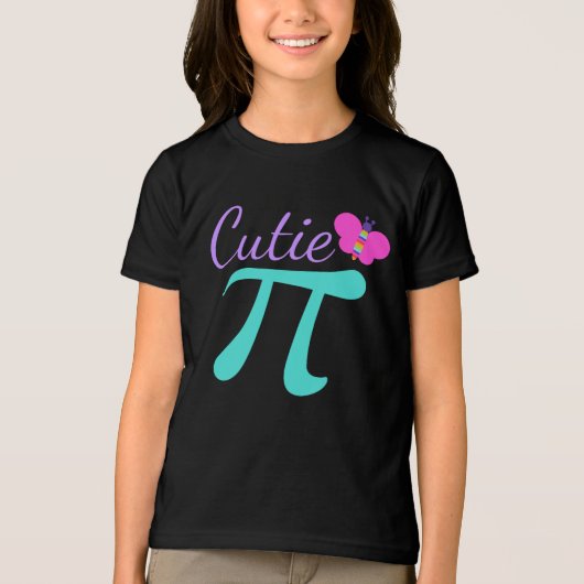 Süsse Pi Niedlich Mathe Pun Girl Tri-Blend Shirt (Vorderseite)
