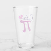 Süsse Pi Symbol Funny Mathe Pun Glas (Rückseite)