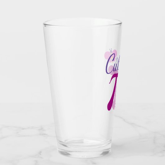 Süsse Pi Symbol Funny Mathe Pun Glas (Rechts)
